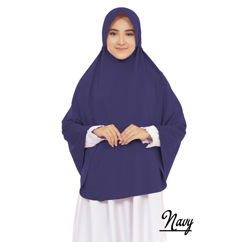 Jilbab instan Hijab Kerudung Bergo Tali Khimar Alisha Syari jumbo