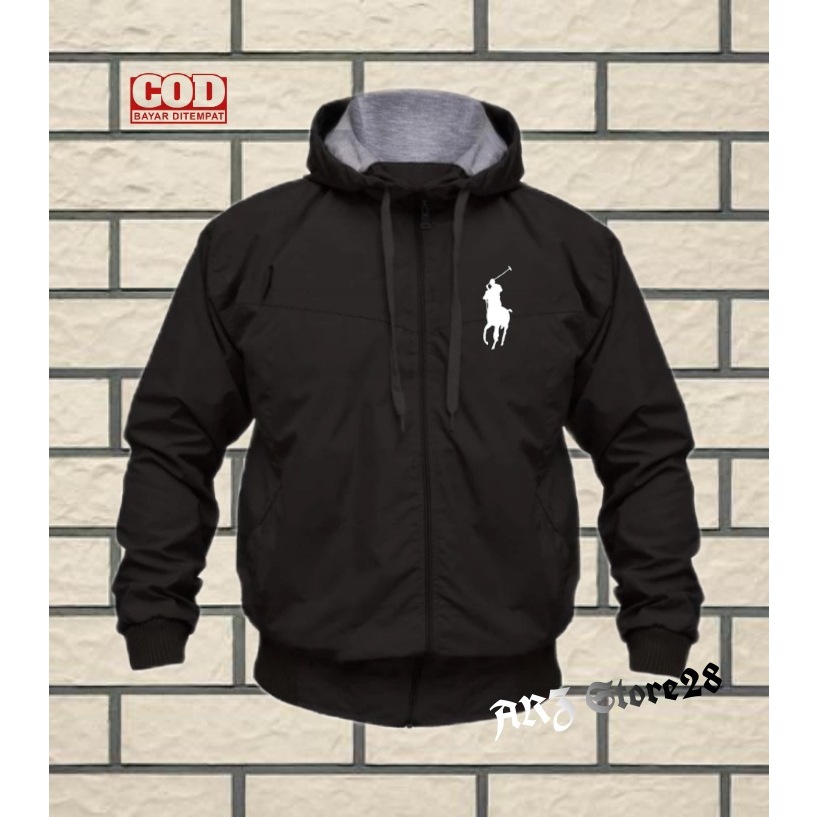 Terlaris  Free Jaket  Prasut BB Text Putih Logo Polo  Sweater Distro Terbaru Jaket Prasut Termurah P