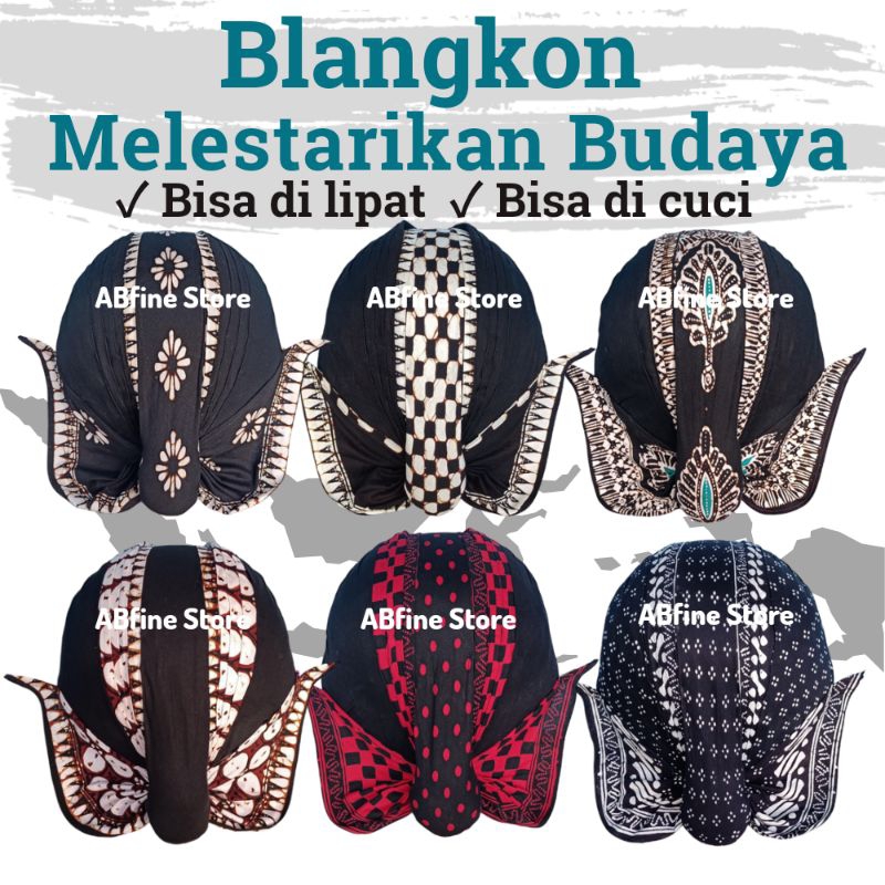 Blangkon Dewasa Anak Lipat Cuci Alusan