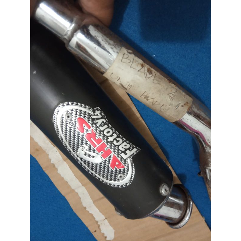 kenalpot Ahrs Factory4 original baru pnp honda bebek
