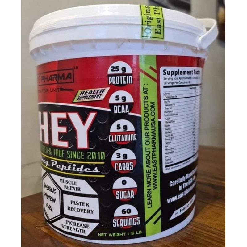 Whey Protein Concentrate East Pharma 5lbs 3kg Original