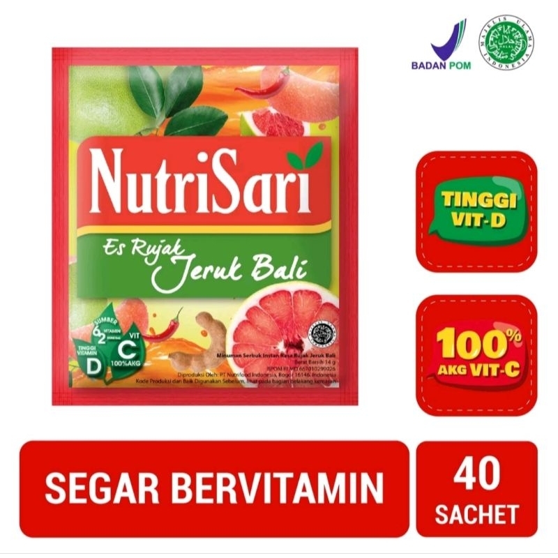 

Nutrisari Es Rujak Jeruk Bali - Minuman Buat Vitamin C & Vitamin D