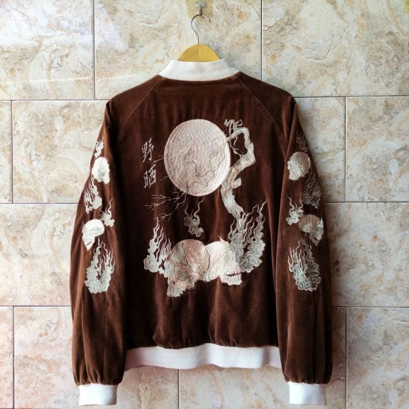 Sukajan Skull Velvet Second