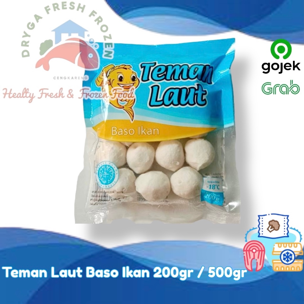 

Teman Laut Bakso Ikan Frozen Halal 500gr 200gr