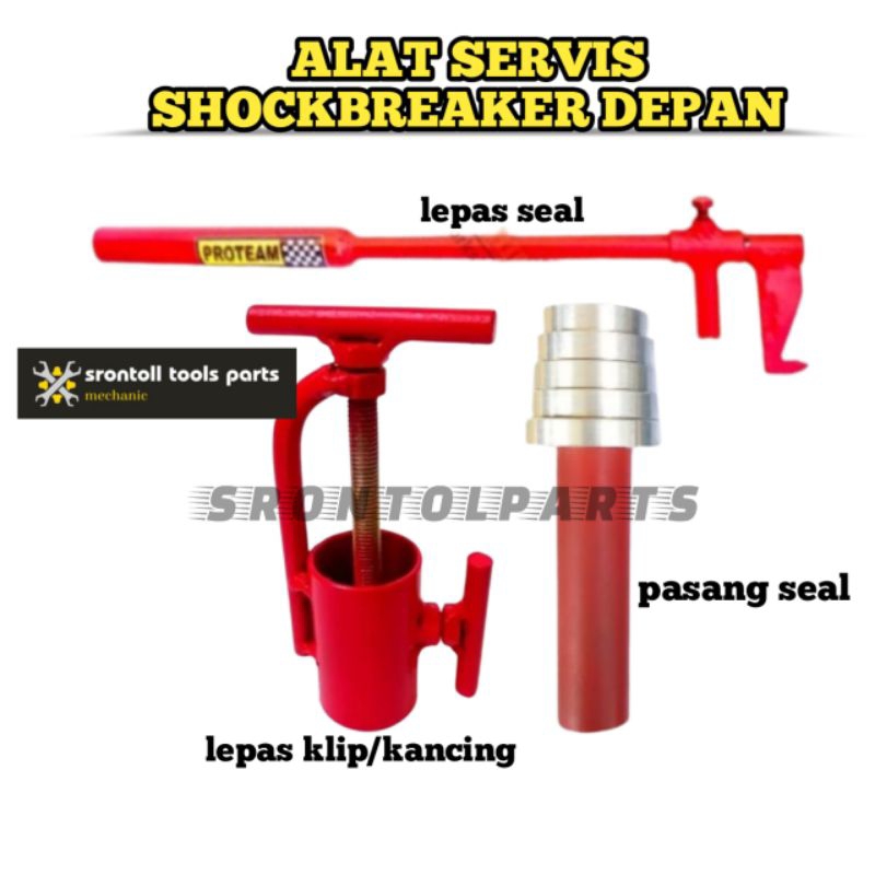 Paket Murah alat servis shockbreaker depan motor treker shock depan treker buka lepas seal sil shock