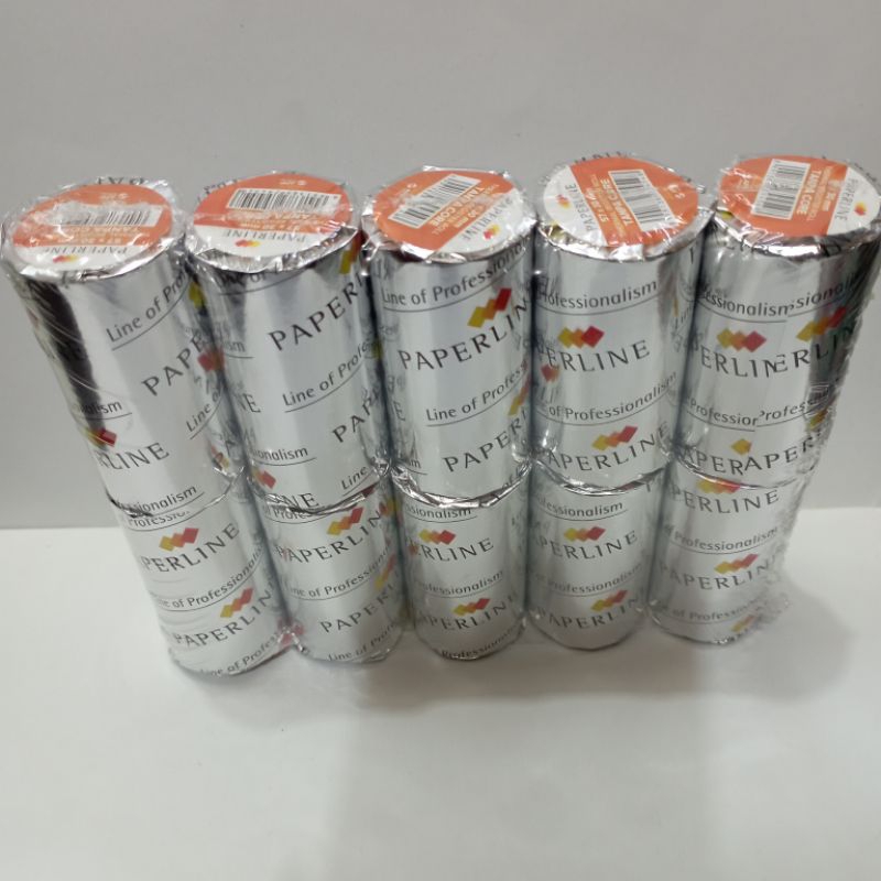 

PAPERLINE KERTAS EDISI THERMAL REGISTER ROLL 57x30mm ( isi 10 roll ) / pack