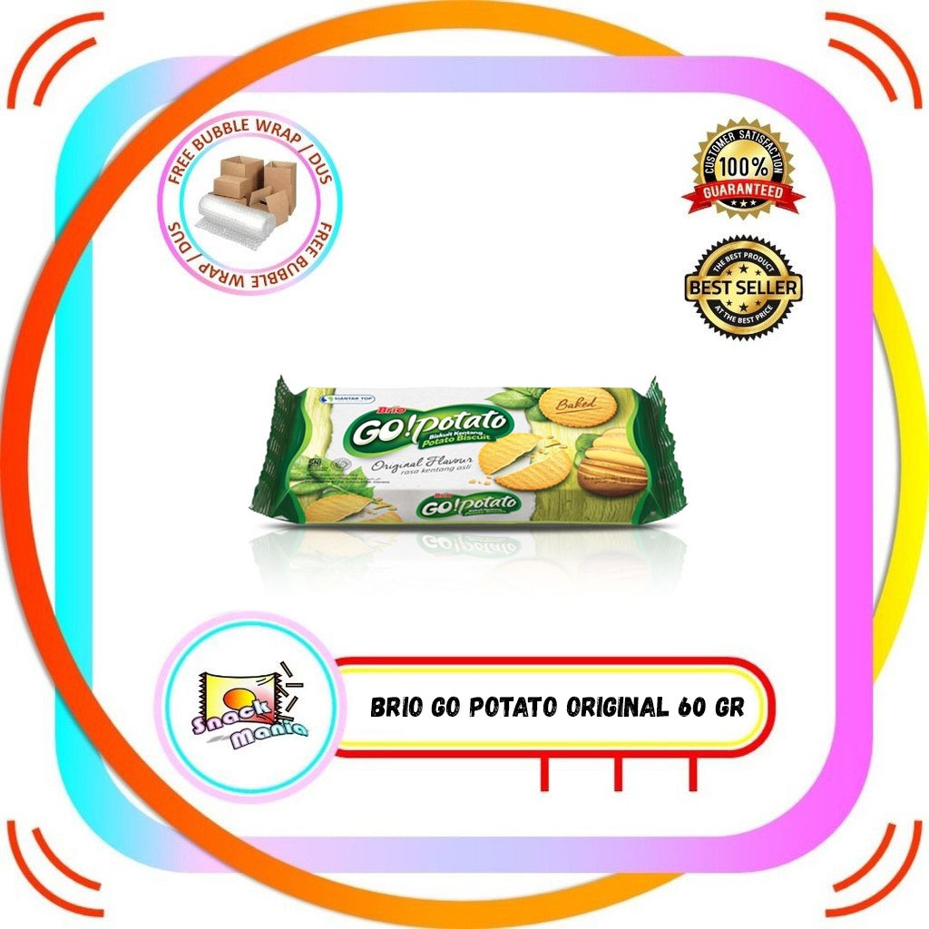 

Brio Go Potato Original Biscuit ~ 56 gr GoPotato Biskuit Kentang