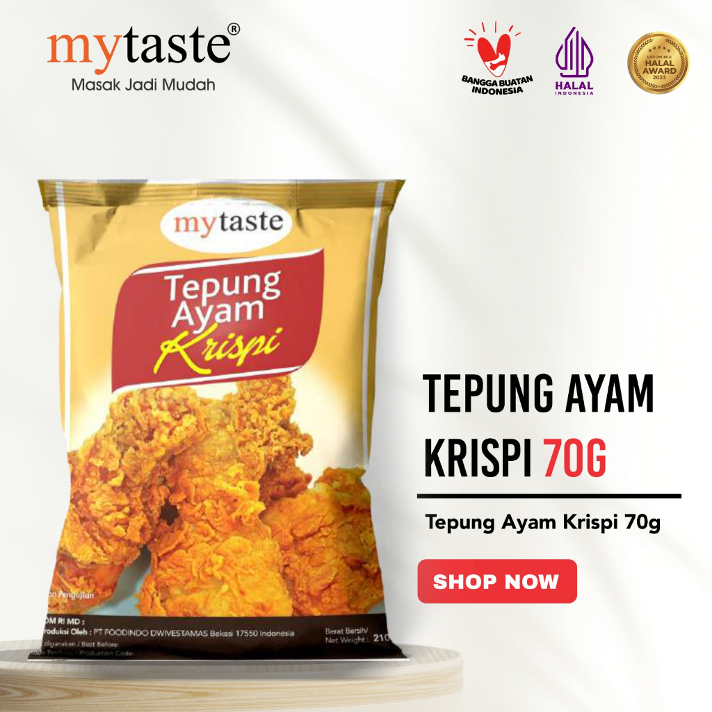 

Tepung Ayam Krispi mytaste kemasan sachet 70 gram tepung crispy ayam kfc