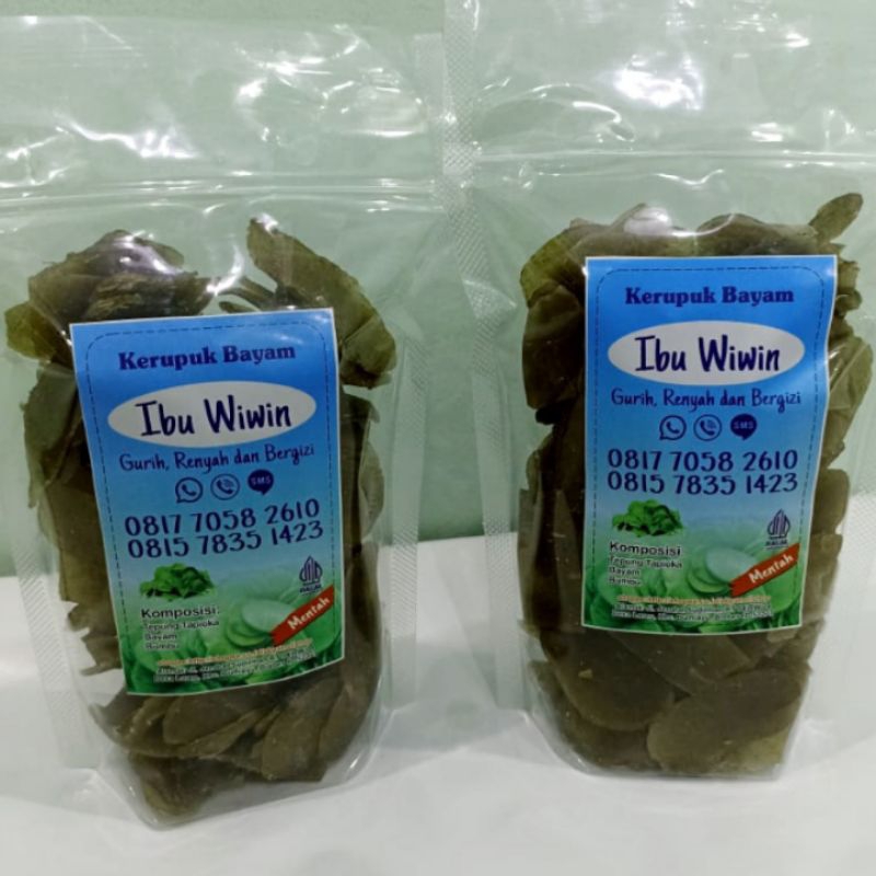 

Kerupuk BAYAM Mentah 250 gram