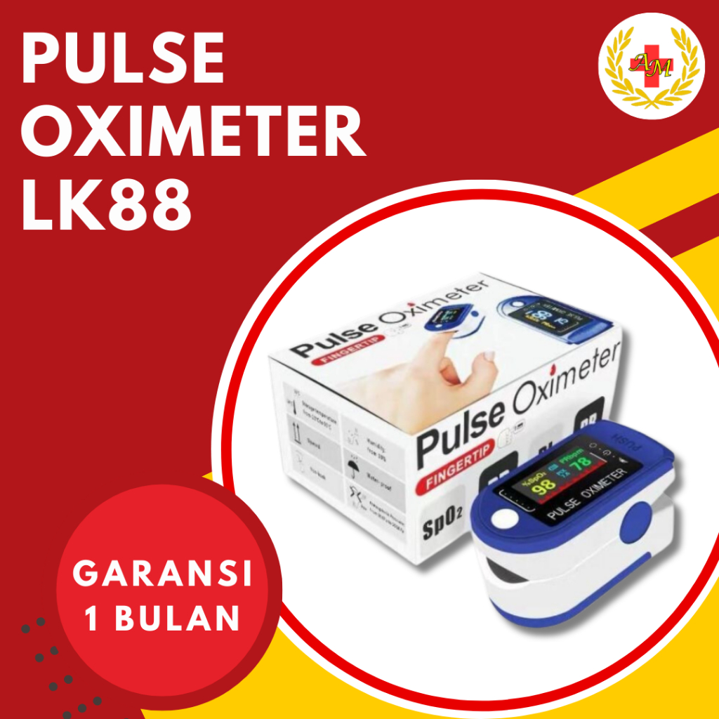 Pulse Oximeter Pulse Oxymeter Oksigen Alat Ukur Saturasi Oksigen Oxygen Oximetri Oksimetri