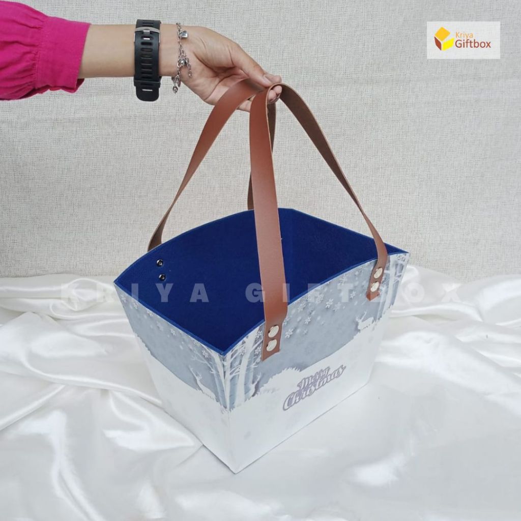 Keranjang Parcel Natal Jinjing | Keranjang Hampers Gambar Natal