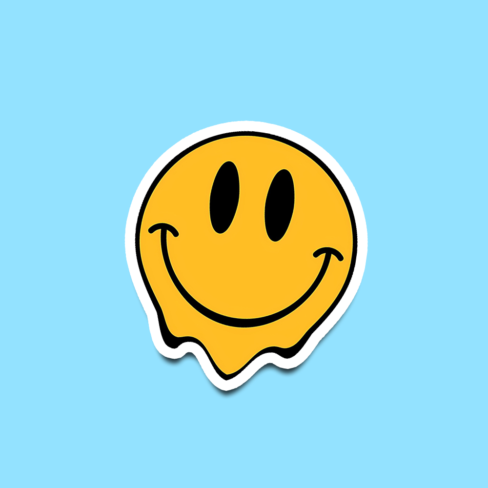 

Sticker Emoji Smile Meleleh