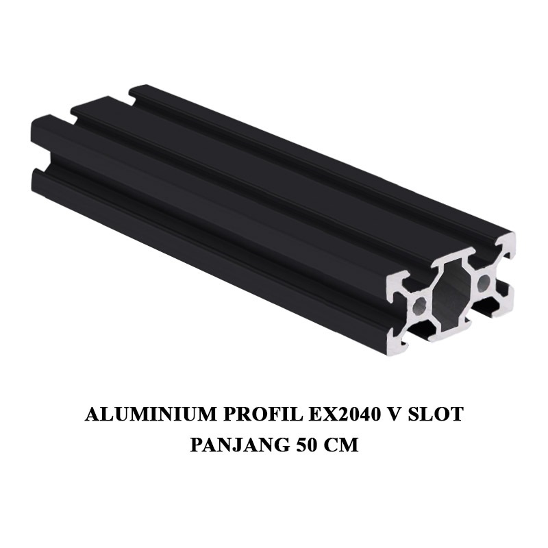 EELIC ALM-EX2040 VSLOT Aluminium profile exstrusion Vslot 2040 CNC 3D PRINTER panjang 50 cm