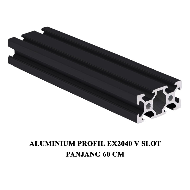 EELIC ALM-EX2040 VSLOT Aluminium profile exstrusion Vslot 2040 CNC 3D PRINTER panjang 60 cm