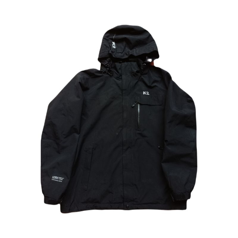 k2 goretex outdoor jacket hitam XL