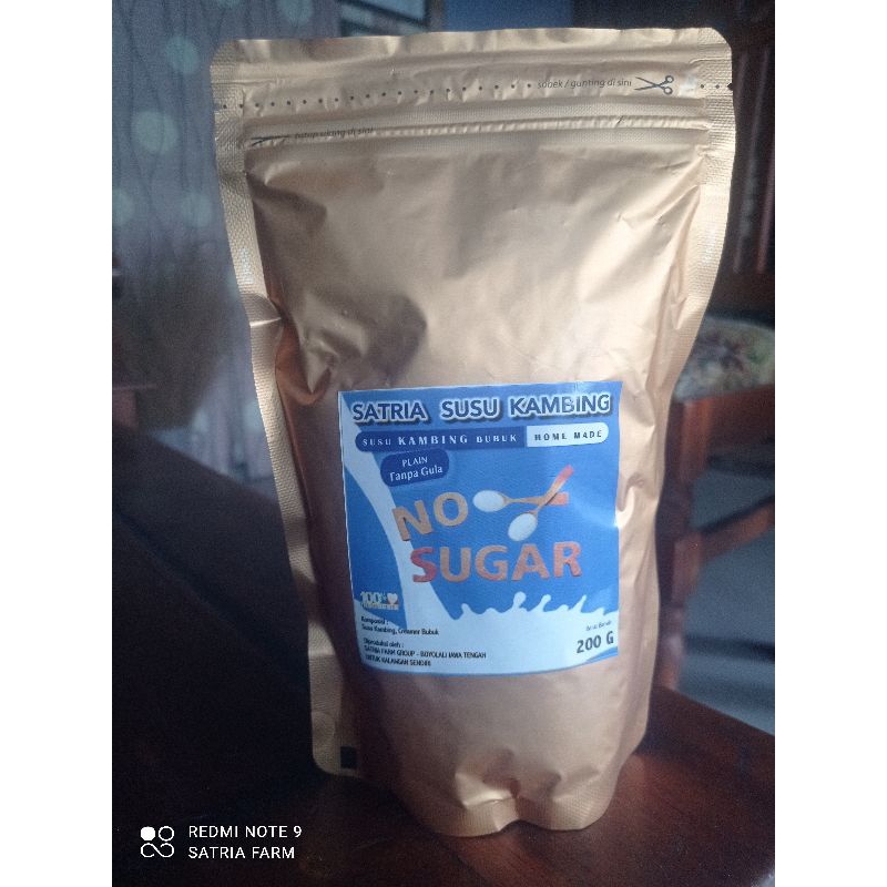 

Satria susu kambing gold plain/ No sugar/200 gr