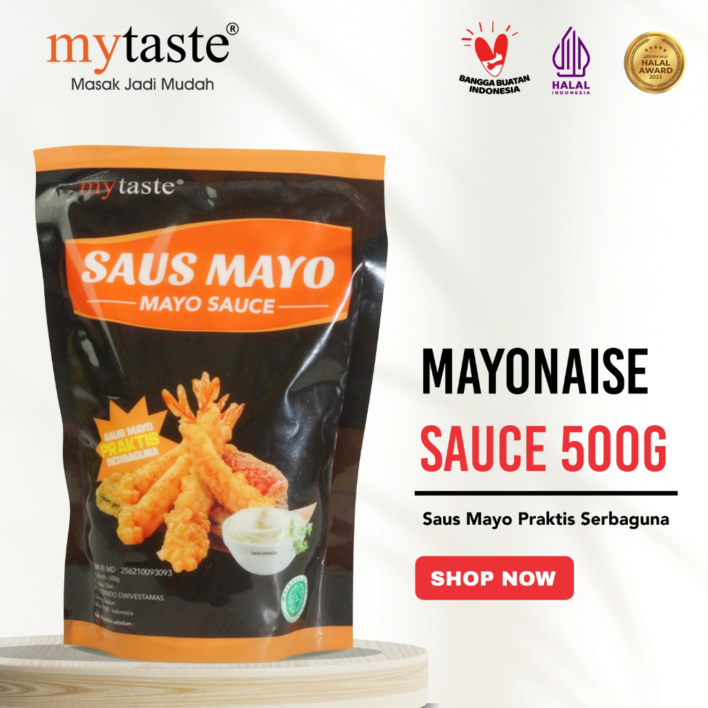 

My Taste saus mayo - mayonaise 500 gr mayones siap saji