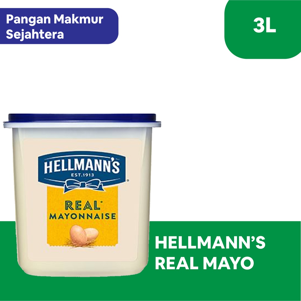 

HELLMAN'S - REAL MAYO MAYONNAISE TUBE / TOPLES 3 L