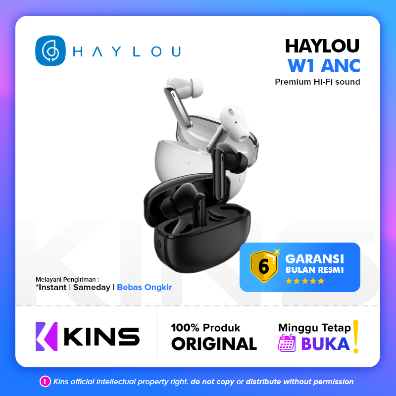 Haylou W1 ANC TWS True Wireless Earbuds Headset Bluetooth T007