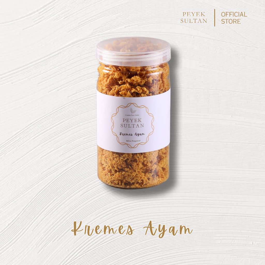 

PEYEK SULTAN - Kremes Ayam (Extra Large XL)