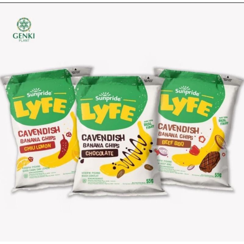 

Sunpride Lyfe Cavendish Banana Chips 55 gr