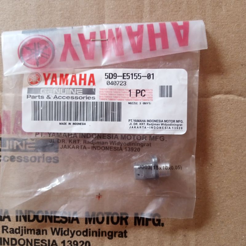 Nozzle Semprot Oli Mesin Original Genuine Yamaha Jupiter zx Vega ZR Vega force Jup z1 / 5D9-E5155-01