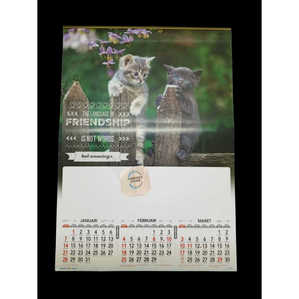 

Kalender Dinding Triwulan 2024 Kucing Cantik AO 120