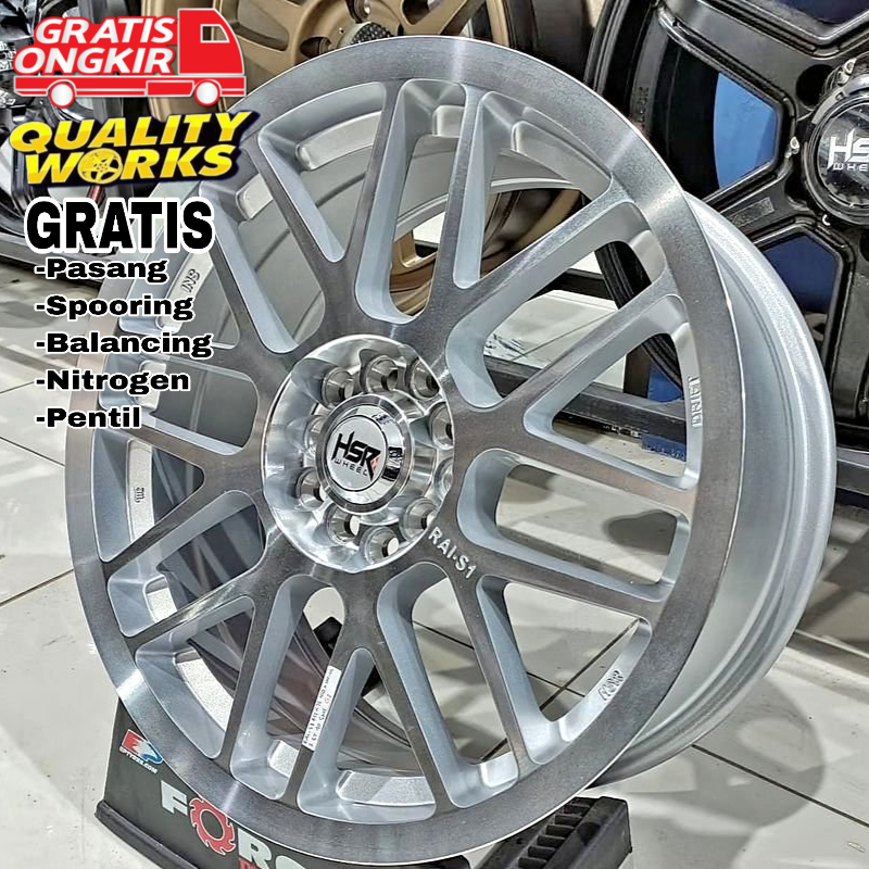 VELG MOBIL RACING R17 ERTIGA SIENTA, RING 17 HSR WHEEL RAI-S1
