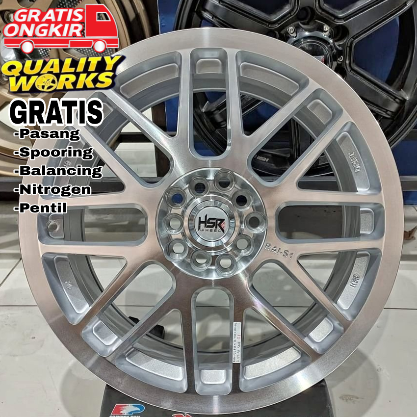 VELG MOBIL CIVIC, XPANDER, RING 17 HSR WHEEL ORIGINAL RAI-S1 R17