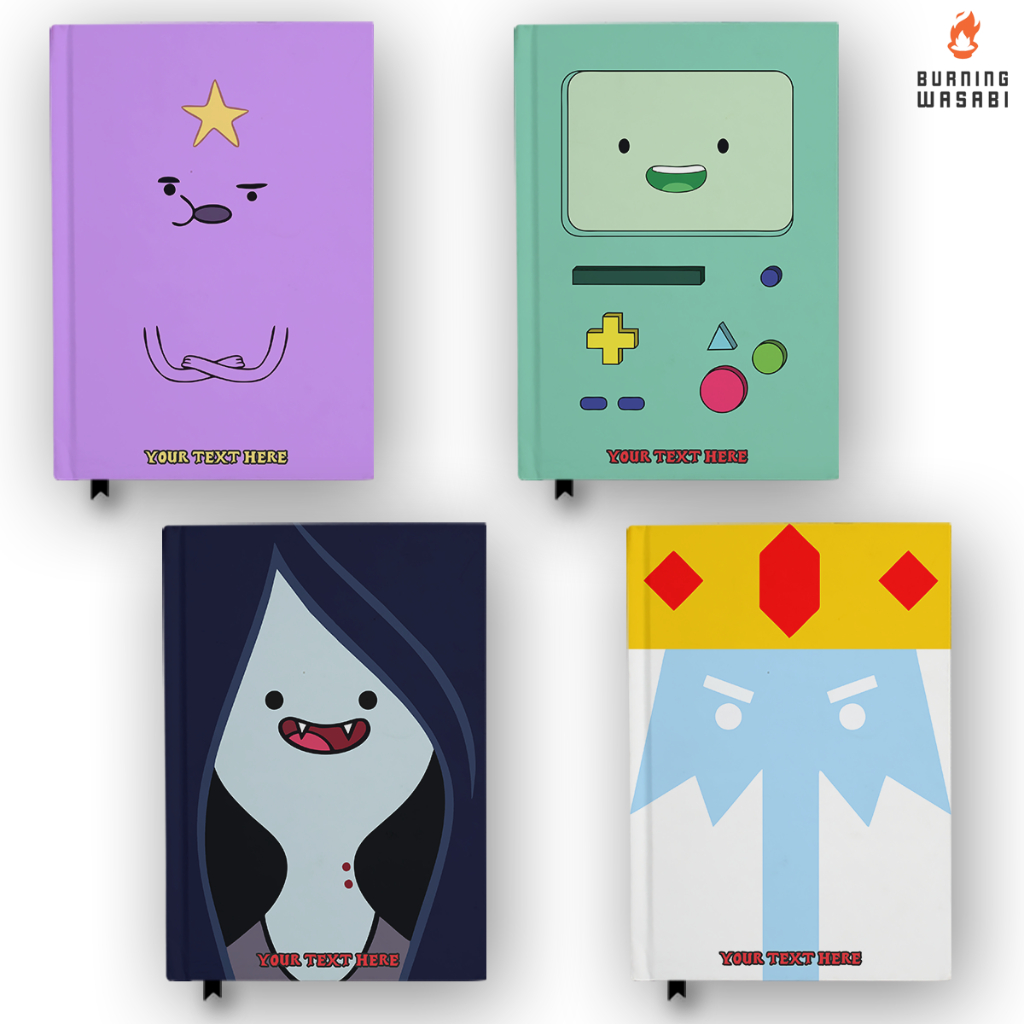 

Buku Notebook Adventure Time Lumpy BMO Marceline Ice King Custom Hardcover Agenda Pocket Book Planner Diary Gift Jurnal Custom Nama A6 A5