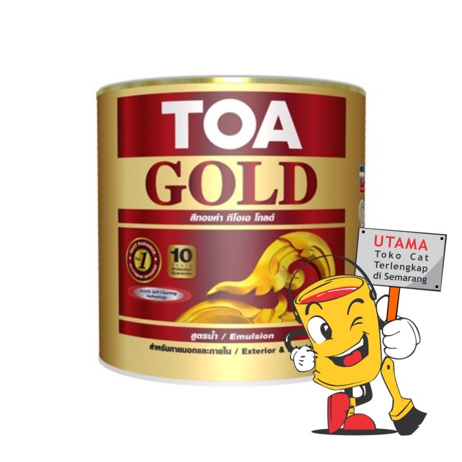 TOA Gold Water Based Cat Kubah Emas GW919 Swiss Gold 1 Liter