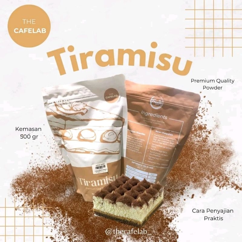 

Bubuk Minuman Tiramisu 500gr / Tiramisu Premium Terlaris / Cafelab