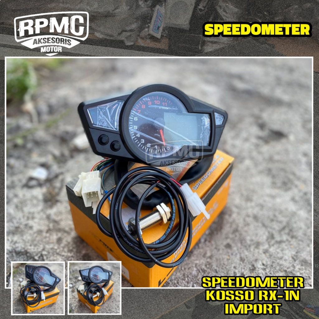 SPEEDO DIGITAL KOSO RX1N SPIDO SPEEDOMETER REP KOSSO RX 1N ODOMETER UNIVERSAL MOTOR MOBIL CUSTOM BEB