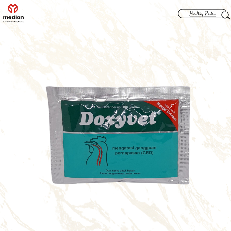 Doxyvet 100 gr - Obat Cekres Ngorok Crd Pernafasan Ayam Burung bebek puyuh Unggas