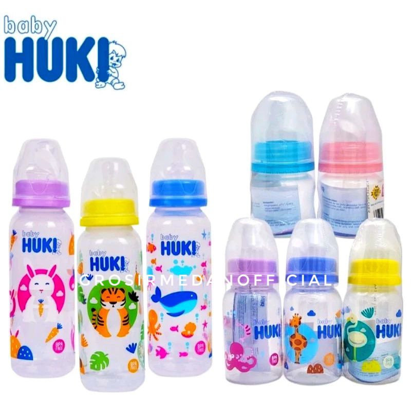 HUKI BOTOL SUSU ORTHO UKURAN 60, 120, 240 ML
