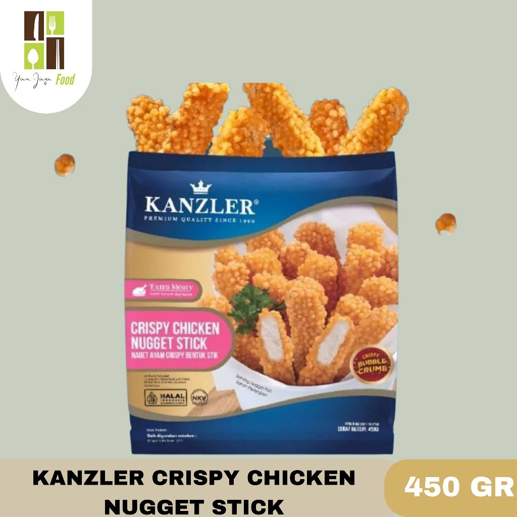 

Kanzler Crispy Chicken Nugget Stick/ Naget Ayam Krispi Stik 450gr