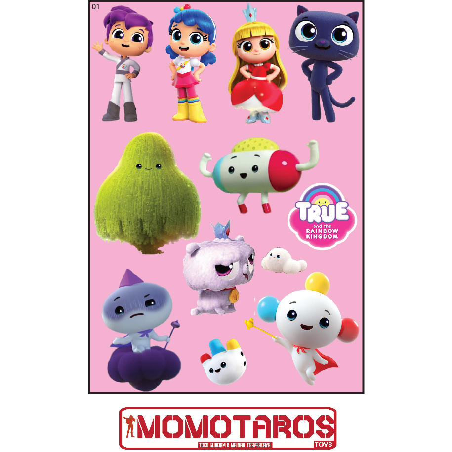 

Sticker murah antiair transparan True and the rainbow kingdom 1 pc