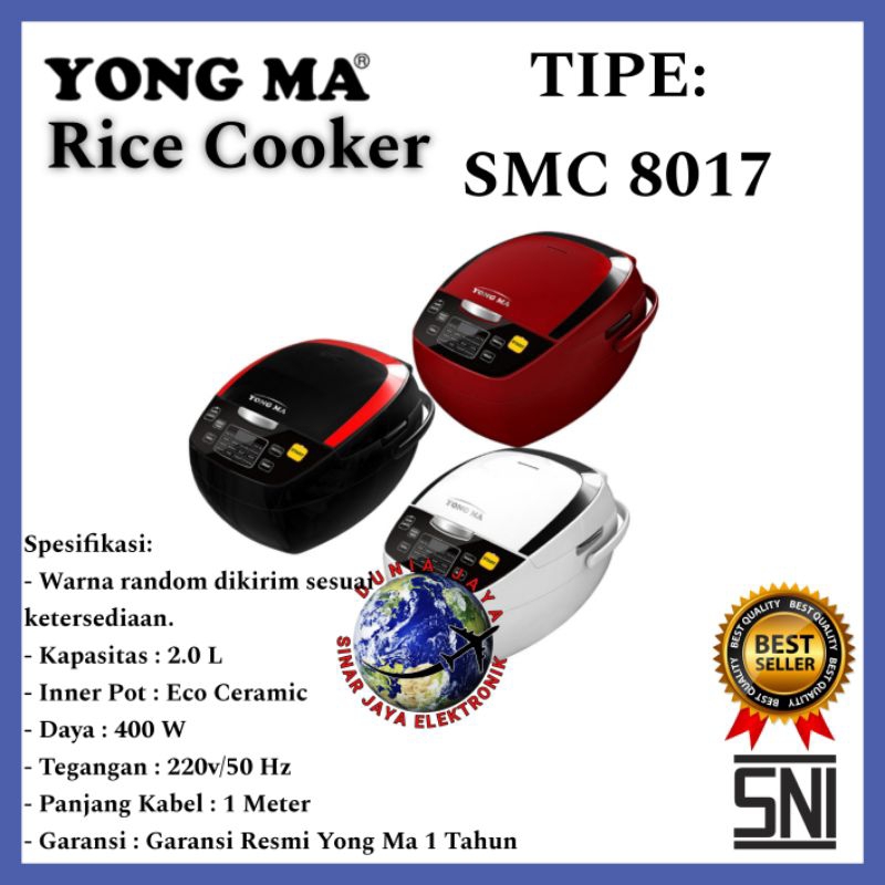 RICE COOKER YONG MA SMC 8017
