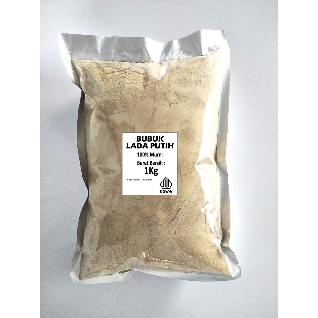 

1KG LADA PUTIH BUBUK/MERICA BUBUK/WHITE PEPPER POWDER/LADA SUPER 1KG ASLI 100%