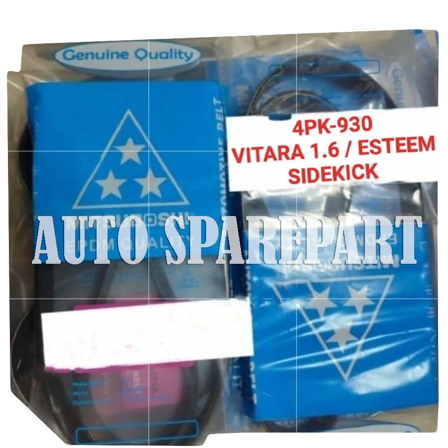 Fan van v belt tali kipas 4PK930 ESTEEM SIDEKICK VITARA 1.6CC 4PK-930