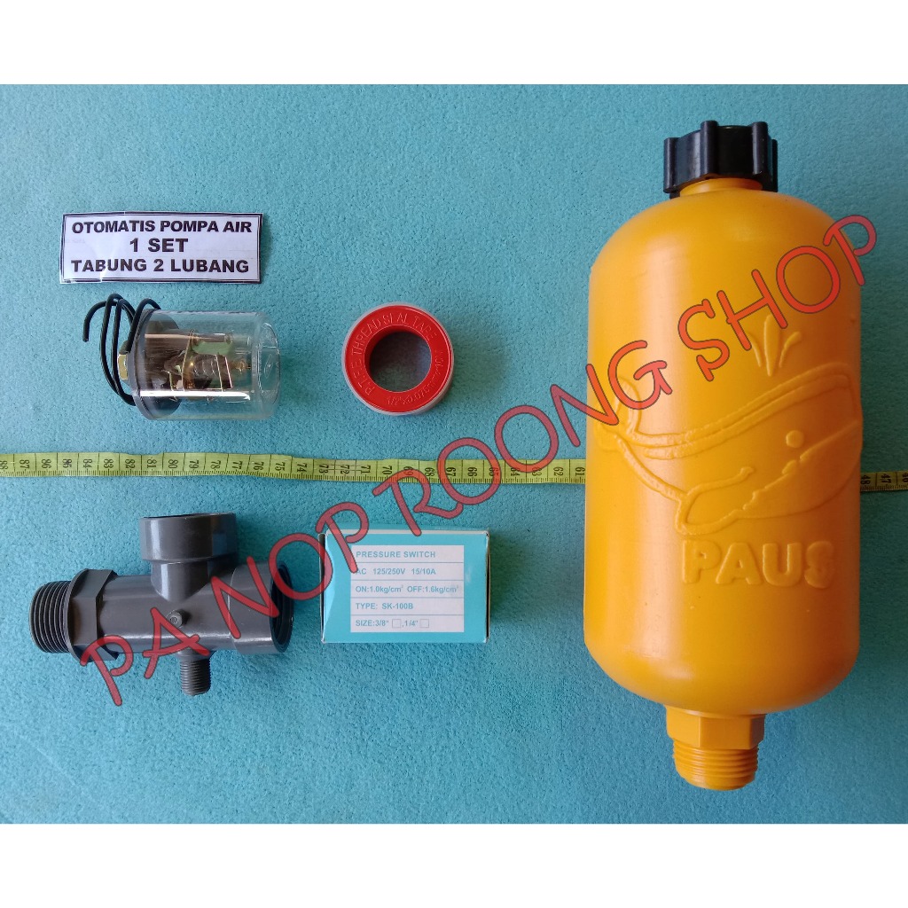 OTOMATIS POMPA AIR 1 SET TABUNG 2 LUBANG