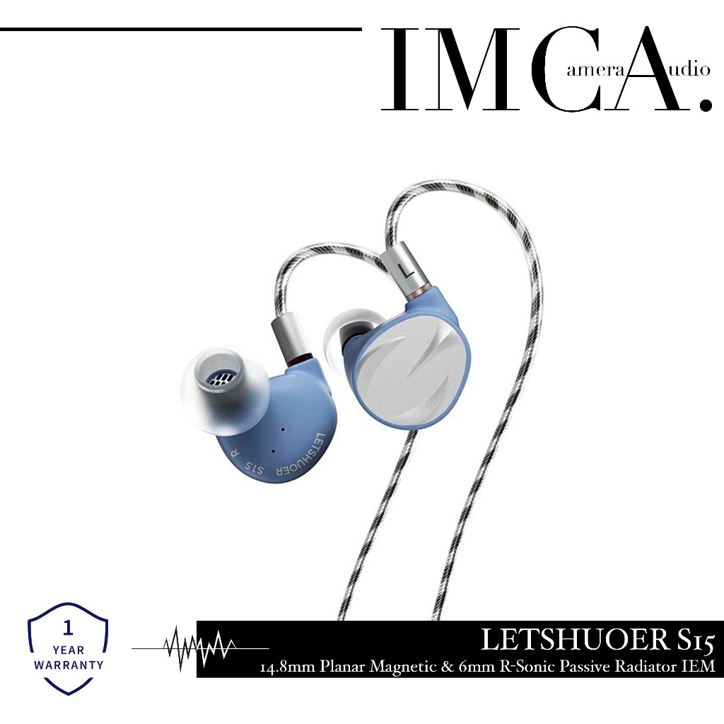 Letshuoer S15 / Letshuoer S 15 14.8mm Planar Magnetic 6mm Passive Radiator Driver IEM
