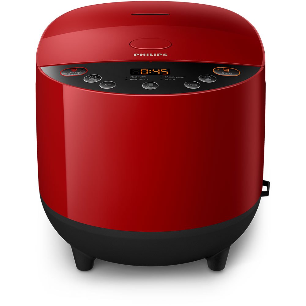 Philips HD4515/29 Rice Cooker 1.8 Liter 5 Menu Merah