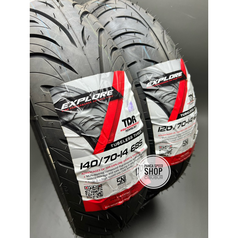 BAN TDR RACING EXPROLE AEROX 155  120/70 RING 14 &amp; 140/70 RING 14 SOFT COMPOUND