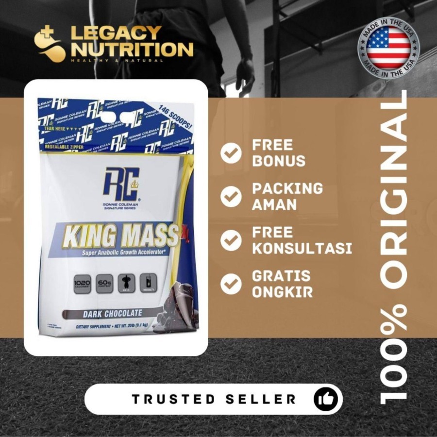 Ronnie Coleman King Mass 20 lbs RonnieColeman KingMass Gainer ORIGINAL Ronnie Coleman King Mass XL R