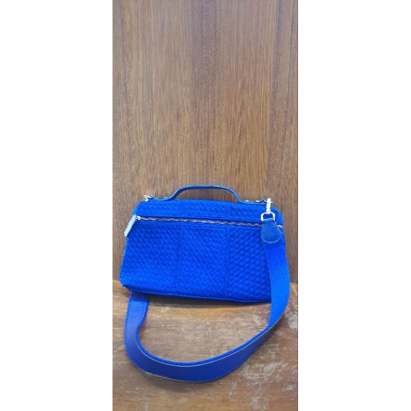 Tas Preloved Linette Original biru elektrik