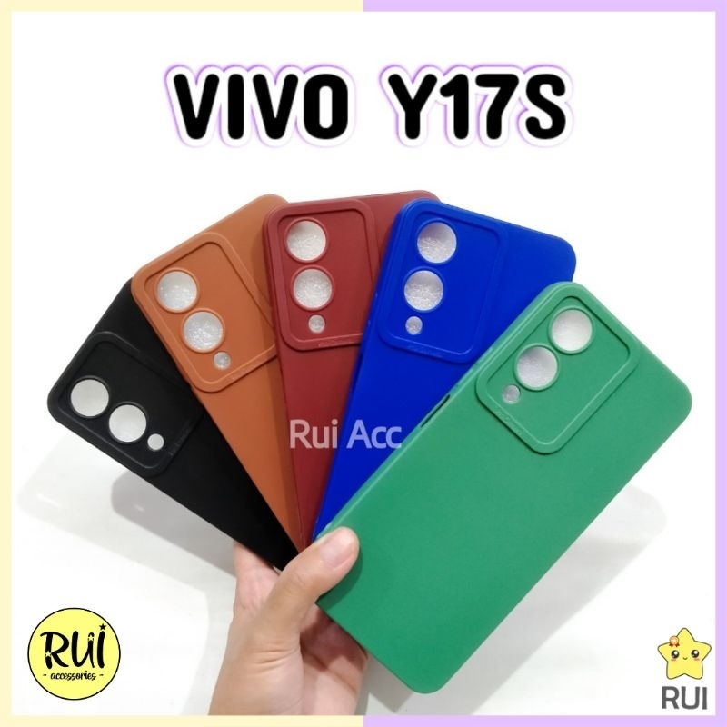 Silikon Candy VIVO Y17S Softcase Protect Camera Warna Warni Lentur Macaroon Hijau Maroon Biru Hitam 