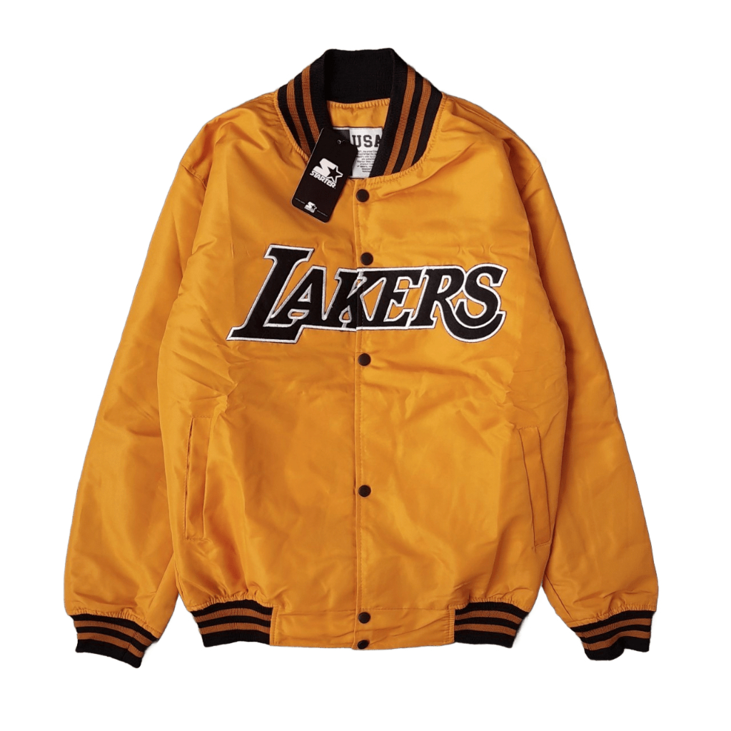 Jacket Varsity Baseball Vintage Pria Wanita LAKERS STARKID