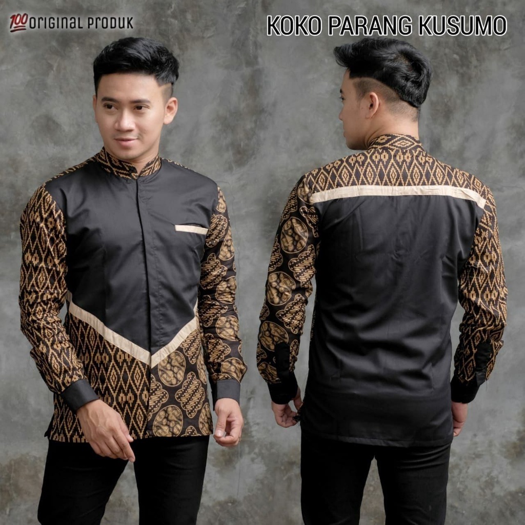 12.12 FLASH SALE BISA COD | Baju Koko Al Qorni  Hadroh Azzahir Kemeja Muslim Pria Model Terbaru Busa
