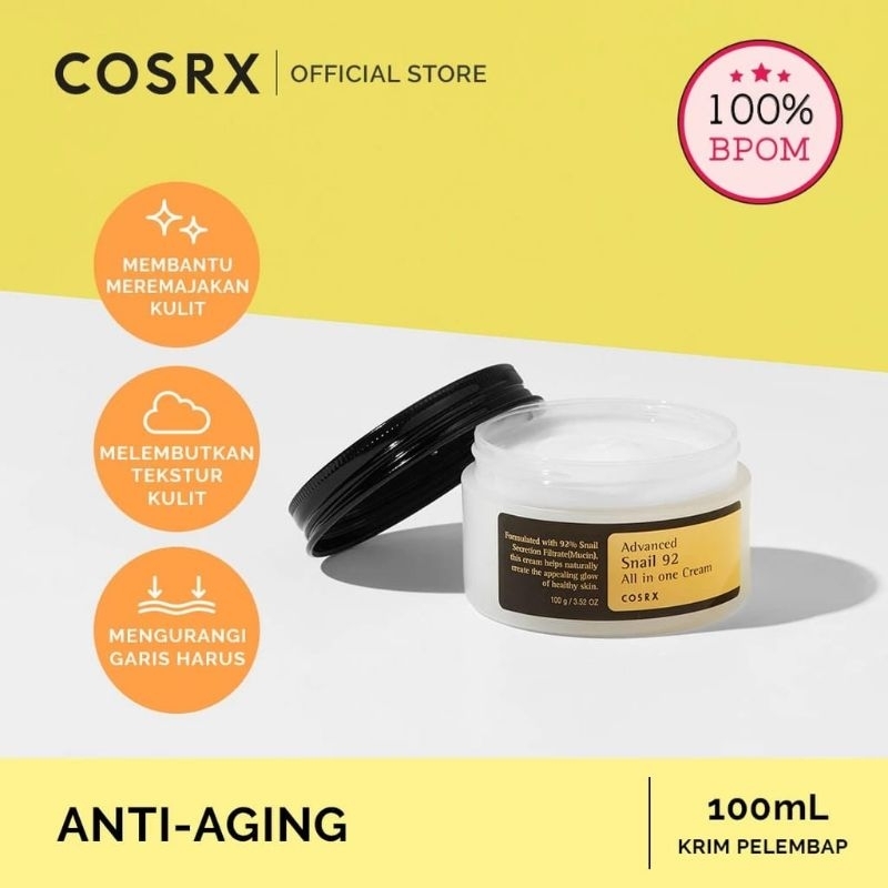 COSRX - Cosrx - cosrx - COSRX Advanced Snail 92 All in One Cream - Snail 92 Cream COSRX - Moisturize